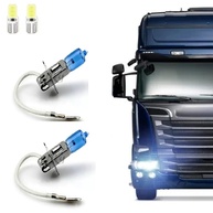 Kit 2 Lâmpadas H3 Super Branca 100W 24V 5000K + Lâmpadas T10 LED Brinde - imagem 1