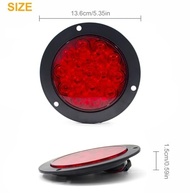 Kit 4 Luzes Traseiras LED Redondas 10cm para Reboque - 16 LEDs, IP67, 12-24V - imagem 3