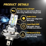 Ruiandsion Lâmpada LED P45T H5 R2: Iluminação Super Brilhante para Sua Moto (6-24V) - imagem 5