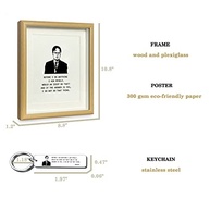 Moldura Motivacional The Office - Pôster com Citação Clássica para Decoração de Escritório (20 x 25 cm) - imagem 4