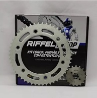 Combo Completo Relação Tração Moto Yamaha Fazer 250 (2006-2016) Original Riffel + Graxa - imagem 4