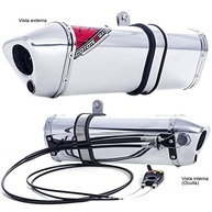 Escape/Ponteira Coyote TRS 2 Way Alumínio para Honda Twister CB 250 (2015+) - Estilo e Performance Polida - imagem 3