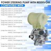 Bomba Direção Hidráulica 96-4074R com Reservatório para Ram 2500/3500/4000/4500/5500 V8 5.7L 6.4L L6 6.7L - Substitui 214074R e mais - imagem 4