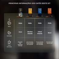 Kit 4 Pacotes Café Especial Em Grãos Coffee Mais Variedades - 4 x 250g - imagem 3