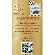 Café Rituais Orgânico 3 Corações em Grãos 250g - imagem 1