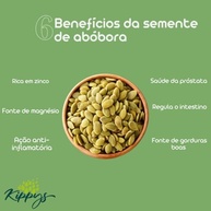 Abóbora - semente sem casca torrada, sem sal - 250g | Kippys Natural - imagem 5