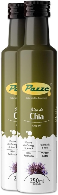 Kit 2 Óleo de Chia Extra Virgem Pazze 250ml - imagem 1