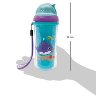 Copo com Parede Dupla Turminha do Mar 250ml - Seguro, Ergonômico e com Canudo Macio - imagem 4