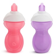 Copo Infantil Munchkin Click Lock Flip Straw - 255g, 2 Unidades Rosa/Púrpura - imagem 2