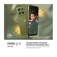 Smartphone Motorola Moto G15 256GB 12GB RAM (4+8GB Boost) Câmera 50MP AI Night Vision, Bateria 5200mAh, Tela 6.7" FHD+ Superbrilho, NFC - Grafite - imagem 4