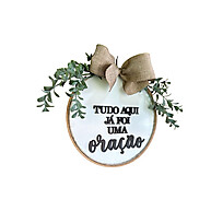 Guirlanda Decorativa Oração: Porta Acolhedora 25cm - imagem 1