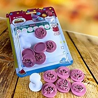 Carimbos Turma da Mônica Rosa: Kit 7 Peças 2,5cm - imagem 2