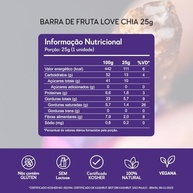 Hart's Natural Barra Love Chia 25g, 100% Natural, Tâmaras da Tunísia, Sementes de Chia e Castanha do Pará, Vegana, Sem Glúten, Sem Lactose, Snack Saudável (24 unidades) - imagem 3
