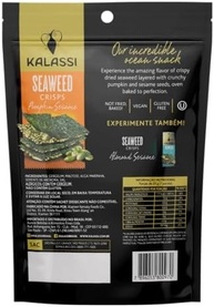 Kalassi Snack Gergelim Alga Marinha E Semente De Abóbora Sem Glúten Sachê 25G - imagem 3