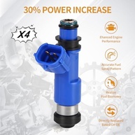 Kit 4 Injetores de Combustível 12 Furos para Subaru Forester, Impreza, Legacy, STI, Outback, WRX (H4 2.5L) - imagem 4
