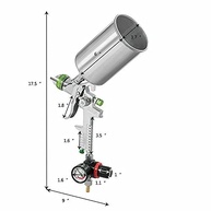 Spray Gun Airless 2.5mm - Pulverizador de Pintura Profissional HVLP com Bico de Aço Inoxidável - imagem 3