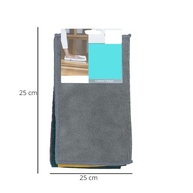 Kit 5 Pano de Microfibra Multiuso 25x25cm - Alta Absorção, Sem Fiapos, Reutilizável - imagem 3