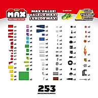 Blocos de Construção Max: 253 Peças + Base 25x25cm - imagem 2