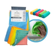 Kit 5 Panos de Microfibra para Limpeza Pesada - Multiuso e Reutilizável 25x25cm - imagem 3