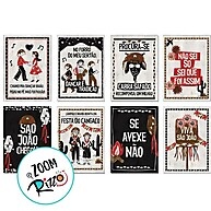 Decoração Junina Cordel: 8 Cartazes 25x35cm - imagem 2