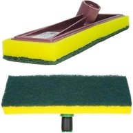 Rodo Abrasivo Refil com Esponja 26 cm - Dupla Face para Limpeza Profunda de Pisos e Azulejos - imagem 1