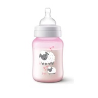 Mamadeira Anti-Cólica Philips Avent 260ml Rosa Decorada Ovelha - SCY121/05 - imagem 3