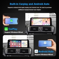 Tela HD Antirreflexo Azul 26cm para BMW Série 1 F20: CarPlay & Android Auto Sem Fio e Com Fio com Bluetooth OEM - imagem 4