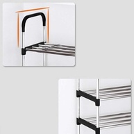 Sapateira Vertical Luxo em Aço Inox – 9 Prateleiras para Até 27 Pares de Sapatos - imagem 3