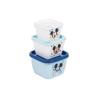 Kit com 3 Potes Conect Mickey Baby - 140ml, 270ml e 470ml - Plasutil - imagem 1