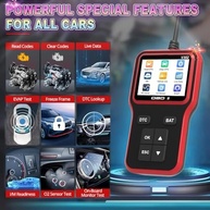 Scanner Automotivo OBD2 V302: Diagnóstico Completo e Teste de Bateria com Tela 2.8" - imagem 5