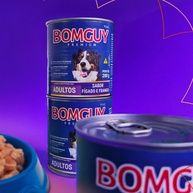 Kit 2 Bomguy Premium Patê Sabor Fígado e Frango - Ração Úmida para Cães Adultos 280g - imagem 2