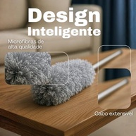Espanador Extensível 2.80m com Microfibra Lavável - Limpeza de Teto, Persianas e Ventilador - imagem 5