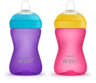 Copo My Grippy Spout Cup Philips AVENT Rosa/Púrpura 283g - Seguro, Ergonômico e Sem Vazamentos - imagem 1