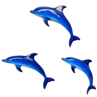 Trio de Golfinhos em Resina - Decoração Tropical para Ambientes Externos e Internos | 28cm - imagem 5