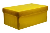 Caixa Organizadora Top Line Sapato 28x17x20cm - Amarela Dello | Armazenamento Prático e Resistente - imagem 1