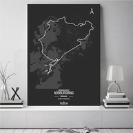 Quadro Decorativo Nurburgring Alemanha - Autódromo Circuito 28x20cm | Decoração Automotiva Premium - imagem 3
