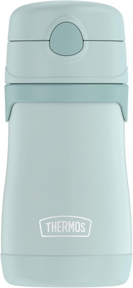 THERMOS BABY Garrafa Isolada Canudo 293ml Aço Inox Menta - Mantém Bebidas Frias por 12h - imagem 1