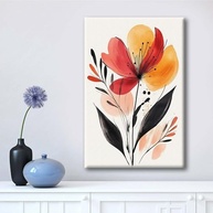 Arte de Parede Moderna em Tela Elegante 29x28cm - Decoração Minimalista para Casa e Escritório - imagem 2