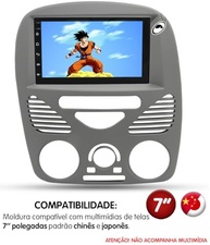 Moldura 2Din Palio Fire G2/Siena/Strada 02-14 Cinza - Encaixe Perfeito Padrão Japonês/Chinês - imagem 5