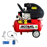 Motocompressor de Ar Motomil 7,6PCM 24L 2HP Monofásico 220V + Kit 5 Acessórios - imagem 1