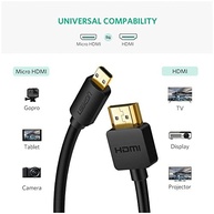 Cabo Micro HDMI para HDMI 4K 60Hz 2m: Conexão Rápida e Imagem Incrível para Seus Dispositivos - imagem 3