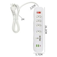 Régua de Energia Inteligente: 4 Tomadas, USB-C, USB e Tomada Universal com Cabo de 2m - imagem 4