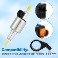 Kit 2un Bomba Combustível Diesel Baixo Ruído 12V p/ Aquecedores Eberspächer e Chineses 2-8KW - imagem 4