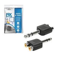 Adaptador P10 Macho Estéreo para 2x RCA Fêmea: Conectividade Versátil para seu Áudio - imagem 2