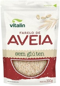Kit 2X: Farelo de Aveia Sem Glúten Vitalin 200g - imagem 1