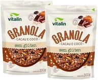 Kit 2X: Granola Cacau e Coco Sem Glúten Vitalin 200g - imagem 1