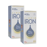Kit 2x Liquid Iron For Baby & Kids 30ml Morango- True Source - imagem 1