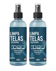 Kit Limpa Telas 2x 120ml + Pano Microfibra - Limpeza Profissional para Eletrônicos, Celulares e Lentes - imagem 1