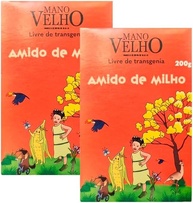 Kit 2X: Amido de Milho Não Transgênico Mano Velho 200g - imagem 1