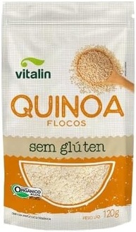 Kit 2X: Quinoa Real em Flocos Orgânica Sem Glúten Vitalin 120g - imagem 1